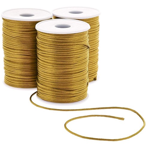 Hair Braiding and Craft Making 100 Meters/ 109 Yards Gold String Cord Craft String for Wrapping Diameter, 1mm