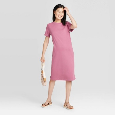 light purple t shirt dress