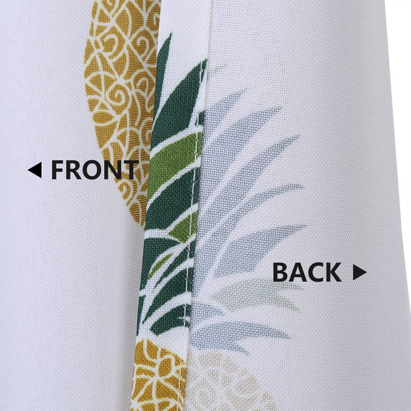Whizmax Pineapple Tier Curtains 24 Inches Length for Kitchen Bathroom Window, 5 of 6