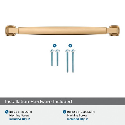 Champagne Bronze 7-9/16" Cabinet Bar Pull with Mounting Hardware