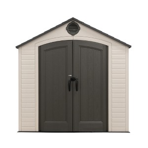 Lifetime 8 Ft. x 12.5 Ft. Outdoor Storage Shed,  Desert Sand (60395) - 1 of 4