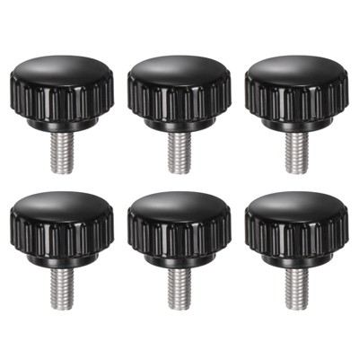Unique Bargains Plastic Threaded Bolt Knurled Clamping Knob Thumb Screws 6 Pcs