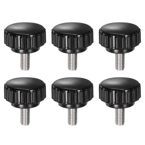 Unique Bargains Plastic Threaded Bolt Knurled Clamping Knob Thumb Screws 6 Pcs - 1 of 4