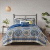 NicBex 6-Piece Bedding Comforter Sets, Bedding Set with Embroidery and Pleating Details Reversible Quilt Set with Throw Pillows, Machine Washable - 3 of 4
