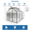 VYNXARIA 6*8 FT Polycarbonate Greenhouse Raised Base and Anchor Aluminum Heavy Duty Walk-in Greenhouses for Outdoor Backyard in All Season - 3 of 4
