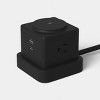 Desktop Surge Protector USB-A and USB-C with Top Charging Pad Black - Dealworthy™ - 2 of 4