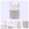 REGALWOVEN Shelf Closet Woven Storage Bin with Handles for Blankets Clothes 2 Pcs - 3 of 4