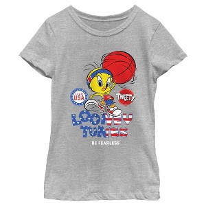 Girl's Team USA X Looney Tunes Tweety Be Fearless T-Shirt - 1 of 4