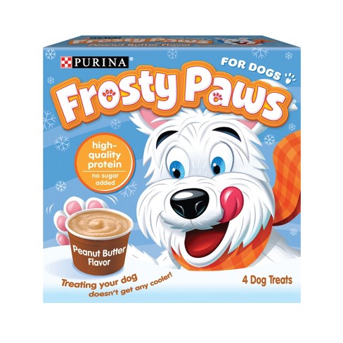 Purina Frosty Paws Peanut Butter Flavor Frozen Dog Treats - 4pk - image 1 of 4
