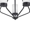 Progress Lighting Elevate 5-Light Chandelier, Steel, Matte Black, Glass Shades - 3 of 4