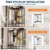 Coucheta Portable Closet, Freestanding Closet Organizer, Clothes Rack with Shelves, Hanging Rods, Storage Organizer, for Cloakroom, Bedroom - 3 of 4