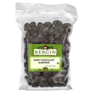 Bergin Fruit and Nut Company Dark Chocolate Almonds , 20 oz (567 g) - 1 of 2