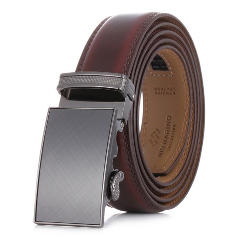 Mio Marino Men's Double Stitched Belt Strap