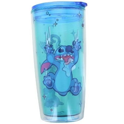 Silver Buffalo Lilo & Stitch Stay Weird 20oz Double Wall Travel Tumbler