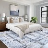 Soft Abstract Machine Washable Rug - Non-Slip, Low Pile Farmhouse Carpet for Living Room & Bedroom - 3 of 4