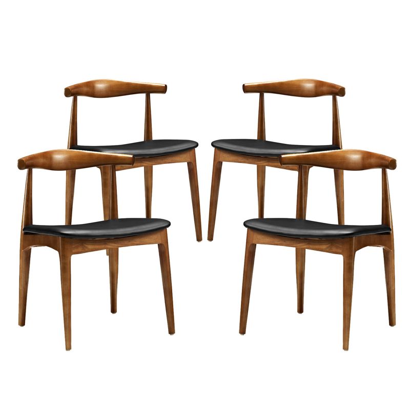 Set of 4 Tracy Dining Chairs Black - Modway, 3 of 7