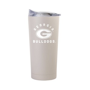 NCAA Georgia Bulldogs Sand Powder Coat Tumbler - 20oz: Insulated Stainless Steel Drinkware - 1 of 2