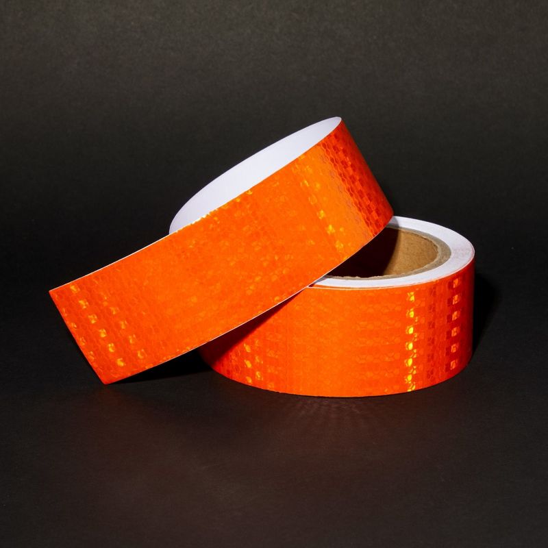 Stockroom Plus Reflective Tape - Neon Orange Outdoor Reflector Safety Roll for Trailers, Warning, Signs, Stairs, Bikes (2 In x 30 FT), 5 of 9