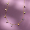 Ross-Simons Italian Multicolored Murano Glass Bead Charm Necklace in 14kt Yellow Gold - 3 of 4