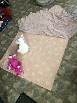 Polka Dot Kids' Bath Rug Pink - Pillowfort™