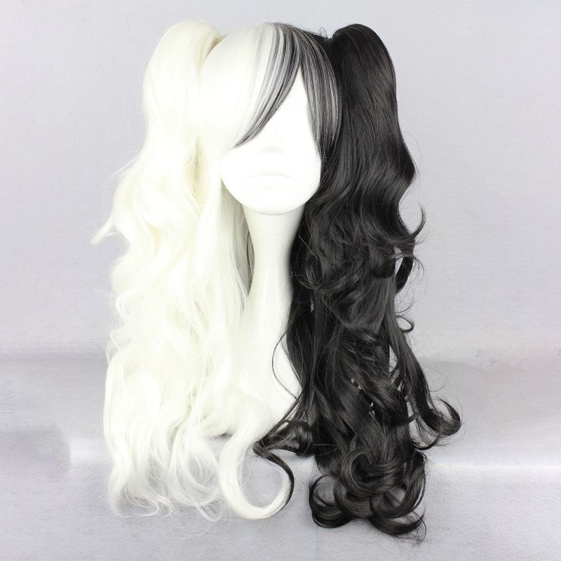 Unique Bargains Wigs Human Hair Wigs for Women with Wig Cap Long Hair, 2 of 7