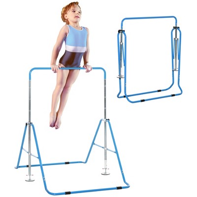 Qaba Folding Gymnastics Bar For Kids, Small Gymnast Bar, Easily Adjustable  Height, Kids Gymnastics Equipment For Home : Target