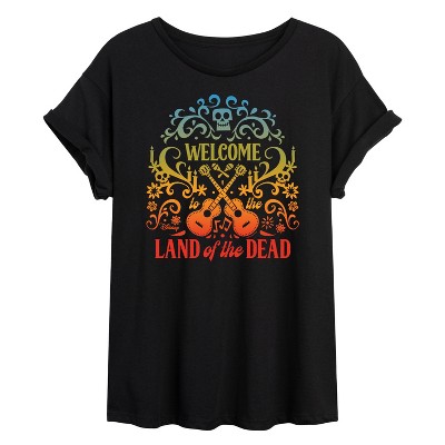 Women's - Coco - Welcome To The Land Of The Dead Oversized Graphic T-Shirt