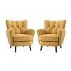 Dittmar Fall Mid Century Club Chair with Wingback and Button-tufted Design Deal of the day  ART OF LIVING DESIGNS - 2 of 4