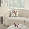 Mina Victory Holiday Pillows Lips Love Leopard 16" x 16" Multicolor Indoor Throw Pillow - 3 of 4