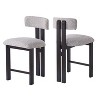 Christopher Knight Home Modern 26.5" Faux Wood Finish Upholstered Counter stools with Low Back (Set of 2) - 3 of 4