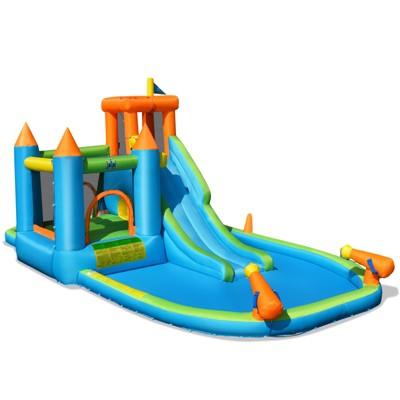Infans Bountech Inflatable Water Slide Kids Bounce House Splash Pool without Blower