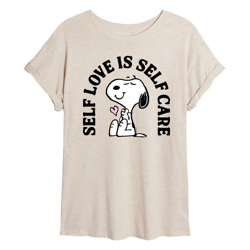 Women's - Peanuts -  Oversized Graphic T-Shirt - image 1 of 4