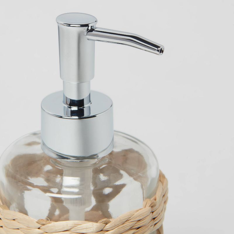 Woven and Glass Soap Pump Natural - Threshold&#8482;, 5 of 8