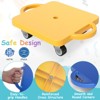 SUGIFT 4 Pcs Sports Scooter Board with Handles Plastic Casters Floor Sitting Scooter Boards for Kids Gym Indoor Outdoor Activities Play Equipment - 4 of 4