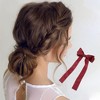Unique Bargains Fashion Bow Ribbon French Barrette Hair Clips Hairdo Clip 1 Pc - 2 of 4