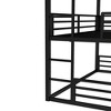 Twin Over Twin Over Twin Bunk Bed with Safety Guardrails - 4 of 4