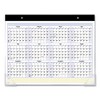 QuickNotes Desk Pad, 22 x 17, White/Blue/Yellow Sheets, Black Binding, Clear Corners, 13-Month: Jan 2025 to Jan 2026 - 2 of 4