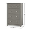 Child Craft Atwood 4-Drawer Dresser for Nursery or Bedroom, Plenty of Storage, Anti-Tip Kit Included to Prevent Tipping, Non-Toxic, Baby Safe Finish - 3 of 4