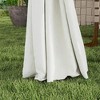 Resenkos Outdoor Garden Gazebo, Sunshade Gazebo Canopy,10' x 13' Double Roof Patio Gazebo, Outdoor Gazebo with Curtains, Cream White - 3 of 4