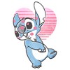 Girl's Lilo & Stitch Valentine's Day Kissy Face T-Shirt - 2 of 4