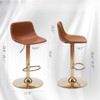 Fontoi Accent Chairs, Mid Century Modern Bar Stools Set of 2, Adjustable Counter Height Stools with Back for Kitchen Island, Gold, 16.9"*14.2"*33.8" - 2 of 4