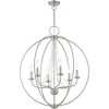 Livex Lighting Arabella 6 - Light Pendant in  Brushed Nickel - image 4 of 4