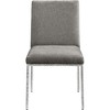 Meridina Furniture,Reeves Grey Chenille Fabric Upholstered Dining Side Chair, Set of 2 - 3 of 4