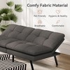 Dyonery Convertible Futon Sofa Bed, Soft Foam Futon Couch with Adjustable Backrest, Folding Small Loveseat Sleeper Recliner - 3 of 4