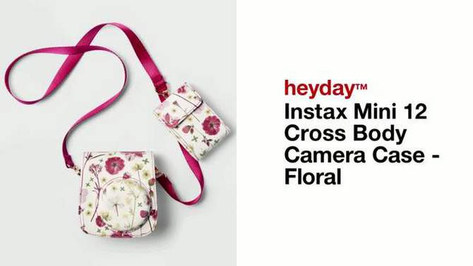 Instax Mini 12 Cross Body Camera Case - heyday&#8482; Floral, 6 of 7, play video