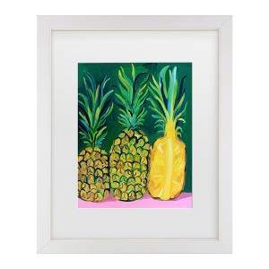 Trademark Fine Art - Alice Straker  Pineapples Matted Framed Art - 1 of 4