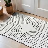 World Rug Gallery Bohemian Lines Washable Non Slip Area Rugs - 2 of 4