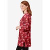 Woman Within Plus Size Perfect Printed Three-Quarter-Sleeve Scoopneck Tunic - 4 of 4