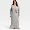 Women's Variegated Ribbed Pajama Cardigan - Auden™ - 3 of 3