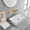 BWE Widespread Waterfall Single Handle Wall Mounted Bathroom Faucet in Brushed Gold - 2 of 4